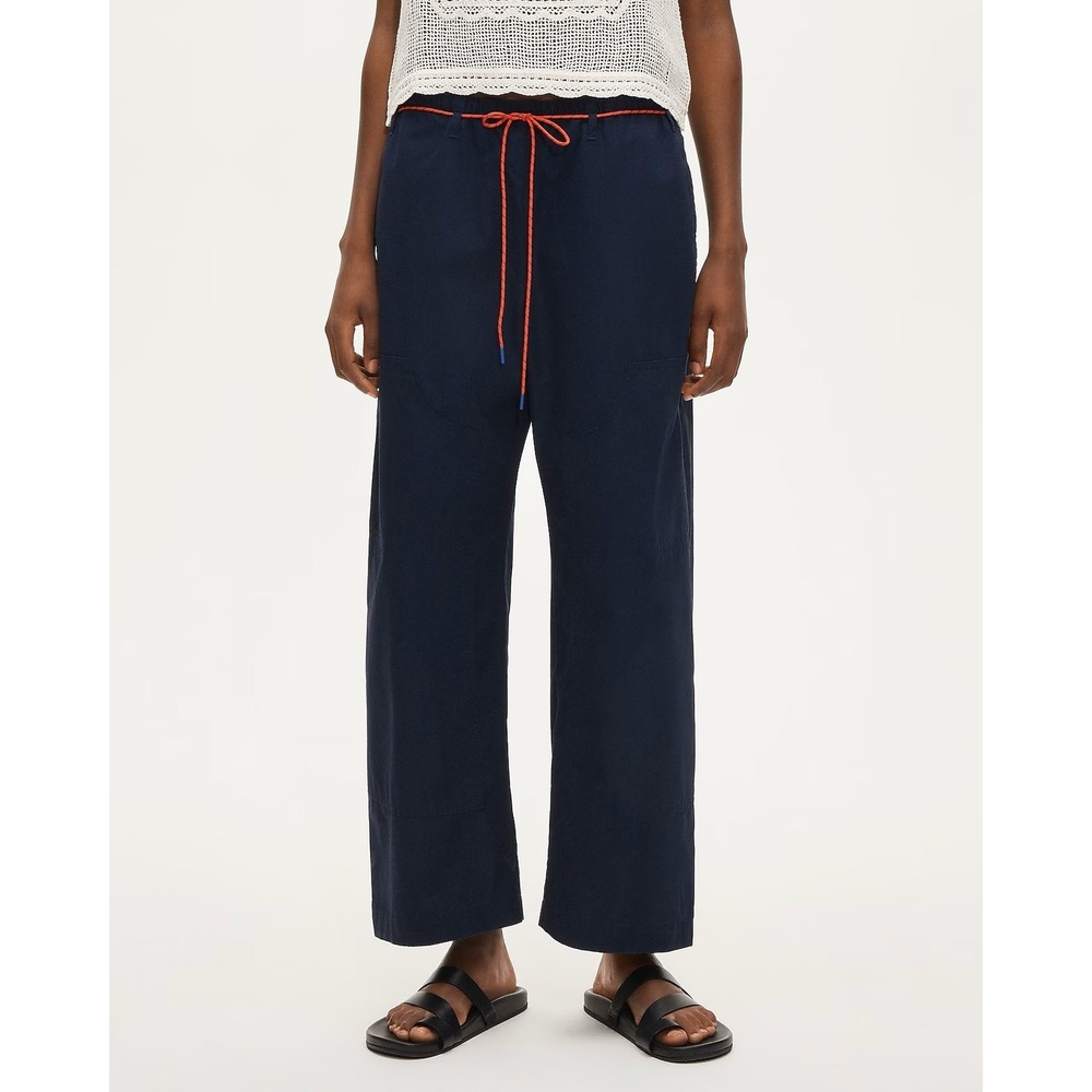 J.Crew Luna pant with removable paracord Blue S NWT